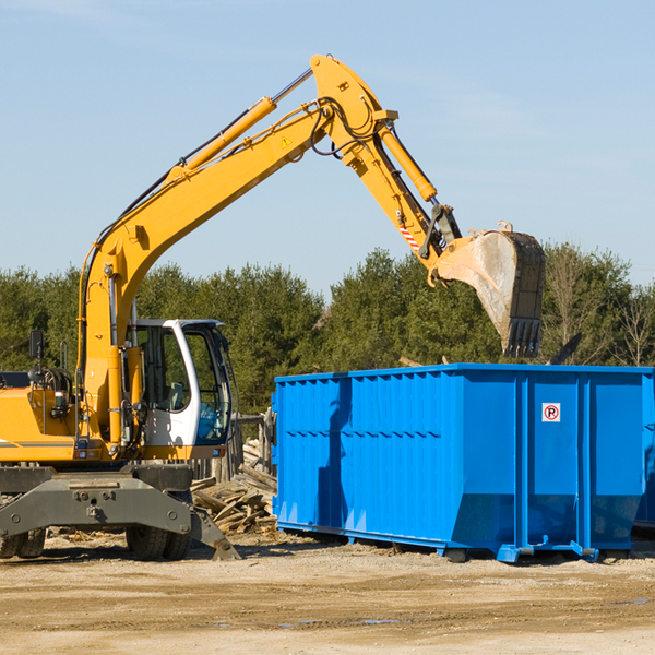 are there any restrictions on where a residential dumpster can be placed in Shonto AZ